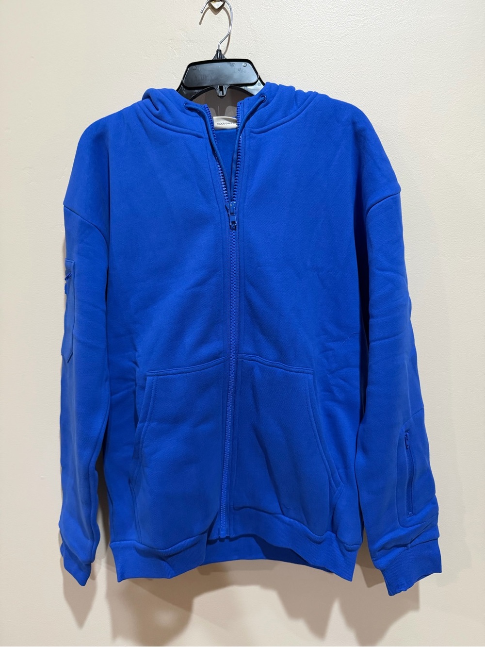 Comfrt Cozy Zip-Up Hoodie Jacket - Cobalt Blue